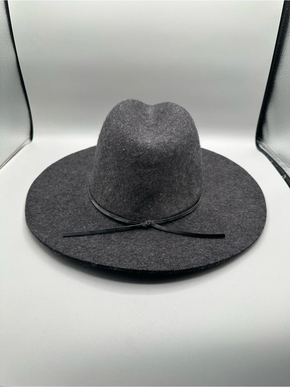 Banana Republic Wool Felt Wide Brim Fedora Hat Women S Charcoal Gray